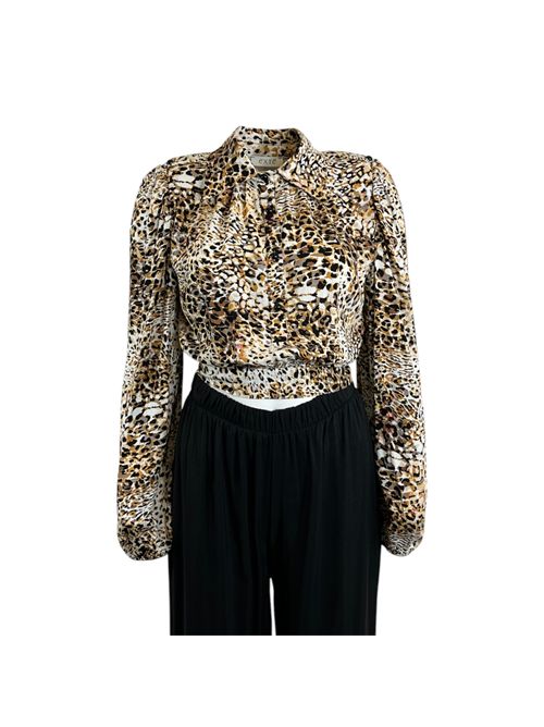 Extè WOMEN'S LEOPARD CROP SHIRT WITH BACK DETAIL Extè | ART.6056FANTASIA 1